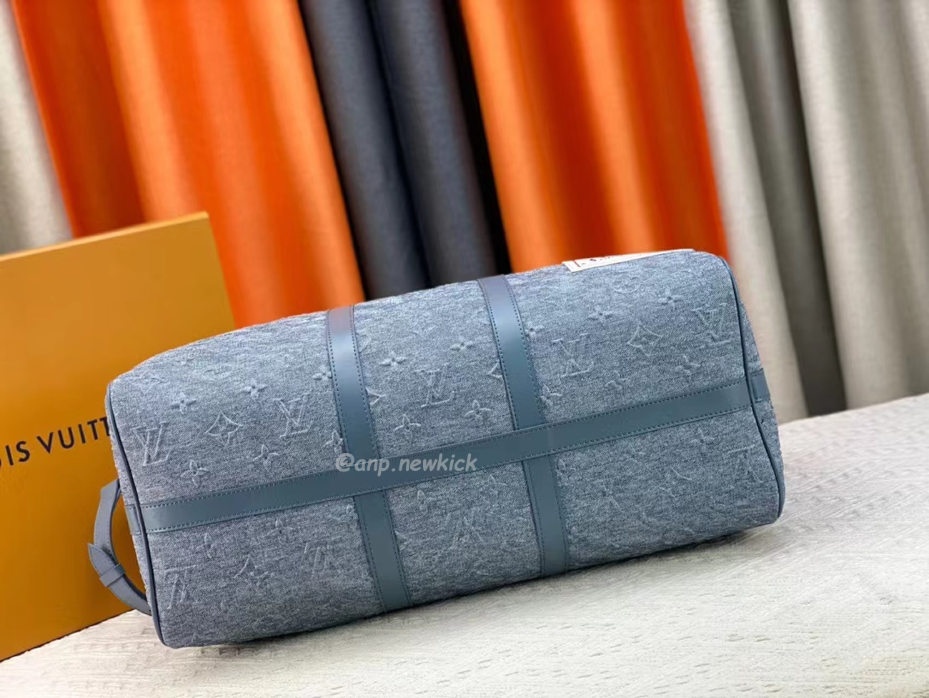 Louis Vuitton Keepall Bandouliere Monogram 50 Navy Duffel Bag (55) - www.newkick.vip